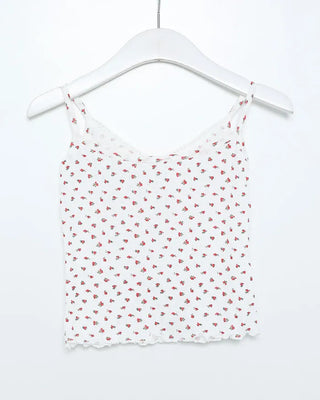 Cherry Camisole & Cardigan Set