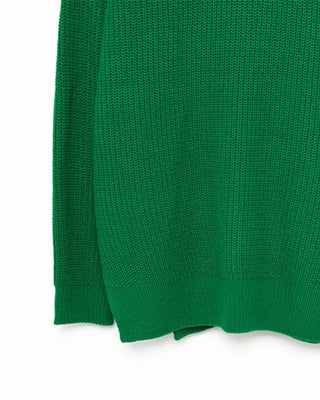 Crew neck slit knit