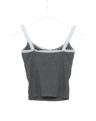 Lace button camisole