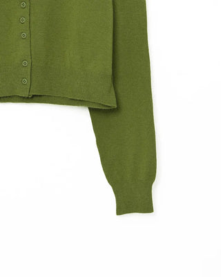 Colored long-sleeved cardigan