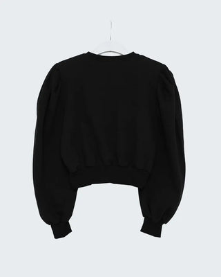 Puff cropped sweatshirt