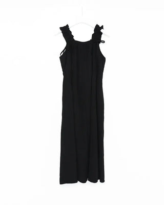 Shoulder Ribbon String Long Dress