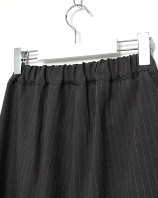 Pintuck striped wide slacks