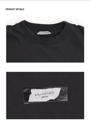 [MASONPRINCE] Double Collar Graphic T-Shirt