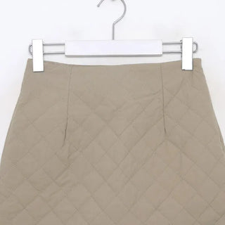 Quilted mini skirt