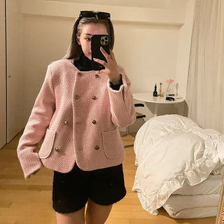 Tweed wool double jacket