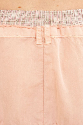 [Moromoro2] Layered Waist Ruffle A-Line  Skirt