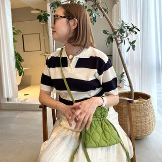 Colored striped knit