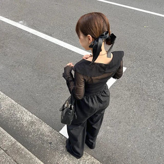 Frilled blouse cardigan