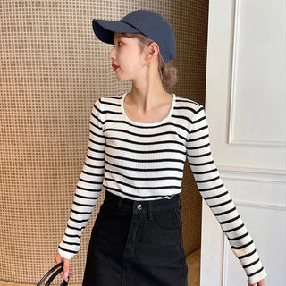 meg stripe ribbed knit