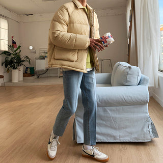 Classic Duck Down Collared Padded Jacket (3 colors)