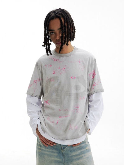 CONP Pink Graphic T-Shirt (Gray)