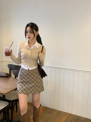-3kg Slim Cropped Cardigan (7 colors)