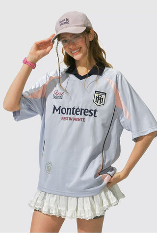 [Monterest] Outdoor Sports Print Polo Jersey Tee