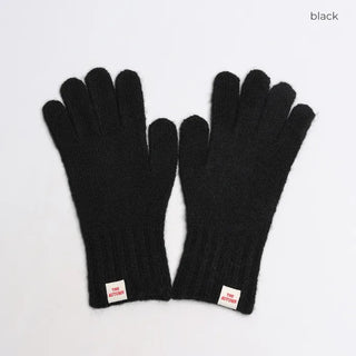 Finger hole label point gloves