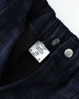 (ORIGINAL) Tartan Check Half Wide Easy Pants