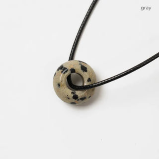 Stone Ring Point Necklace