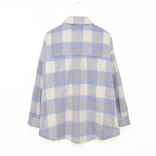 Oversized Check Shirt Jacket