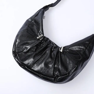 Shirring Half Circle Bag