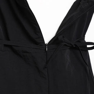 Bag set shirred nylon dress