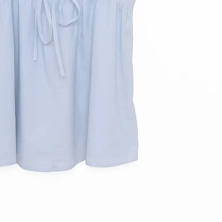 Ribbon sleeveless blouse & scrunchie set