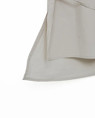 Shirred sleeveless blouse