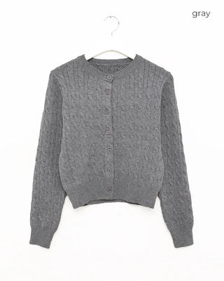 Twisted Round Cardigan