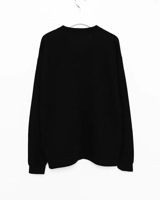 V-neck ribbed cardigan