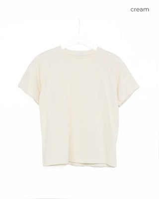 Color Basic Round Short Sleeve T-Shirt