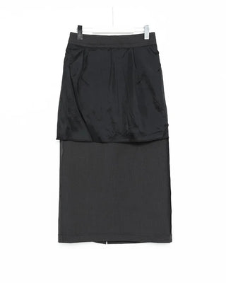 H-line maxi long skirt