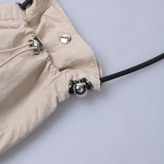 Shirring Point Crossbody Bag