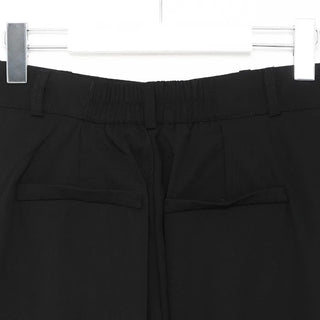 Two-button pleated slacks