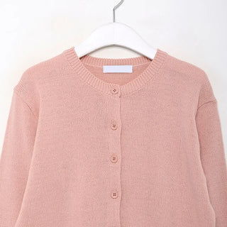 Basic color cardigan