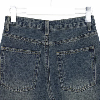 Maxi Slit Denim Long Skirt