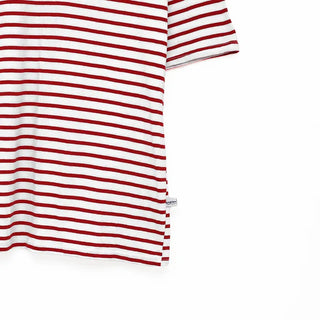 Colored striped short-sleeved T-shirt