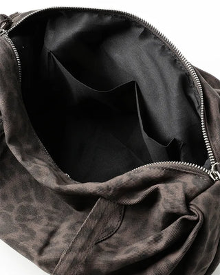 Leopard print shoulder bag