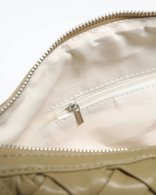Grid pattern leisure shoulder bag