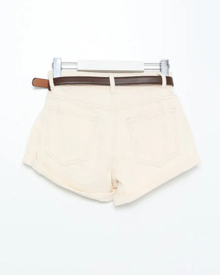 Belted shorts