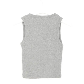 Cropped simple tank top