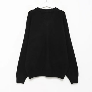 Wool V-neck knit