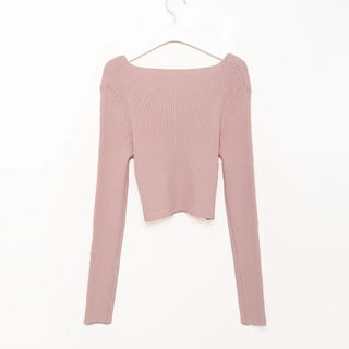 2-button V-neck cardigan