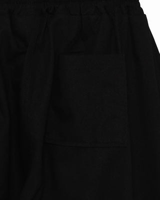 Twill balloon wide pants