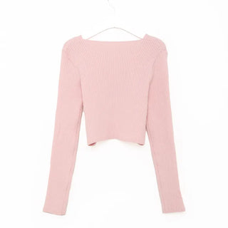 Ribbed Cropped Cardigan