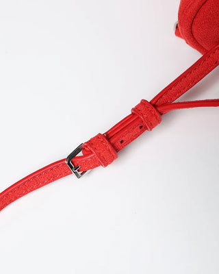 Suede mini handbag