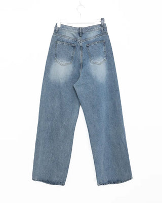 Vintage distressed denim pants
