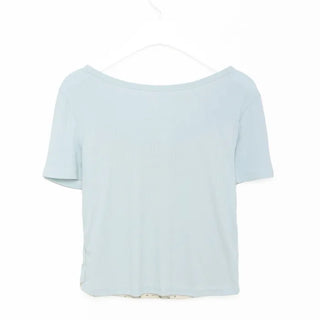 Button-neck T-shirt