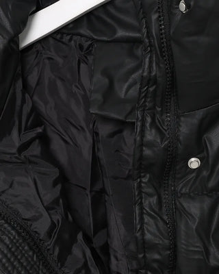 High-neck short down jacket