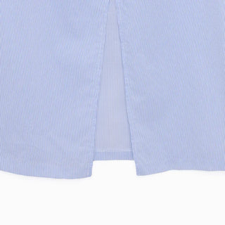 Striped cotton long skirt