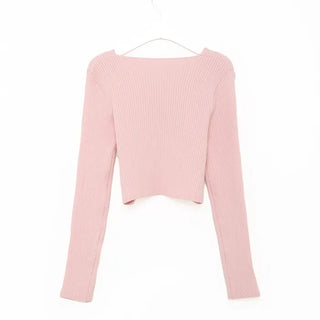 Ribbed cropped cardigan