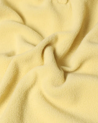 Button-detail fleece hoodie